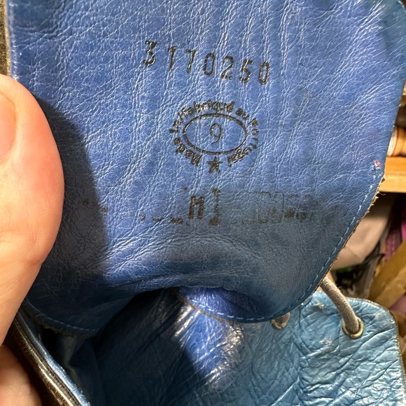 John Fluevog Blue plaid Lace-Up Boots - Picture 7 of 7